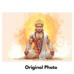 Bajrangbali Photo Frame -Spiritual Vibes for Your Home