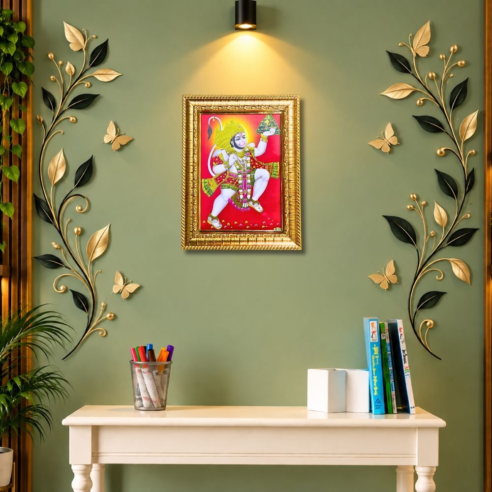 bajrangbali ji photo frame – premium golden hanuman frame for home decor & gifting (2) bajrangbali ji photo frame – premium golden hanuman frame for home decor & gifting (2)