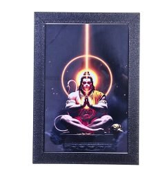 Bajrangbali Photo Frame Divine Spiritual Wall Decor for Home & Puja